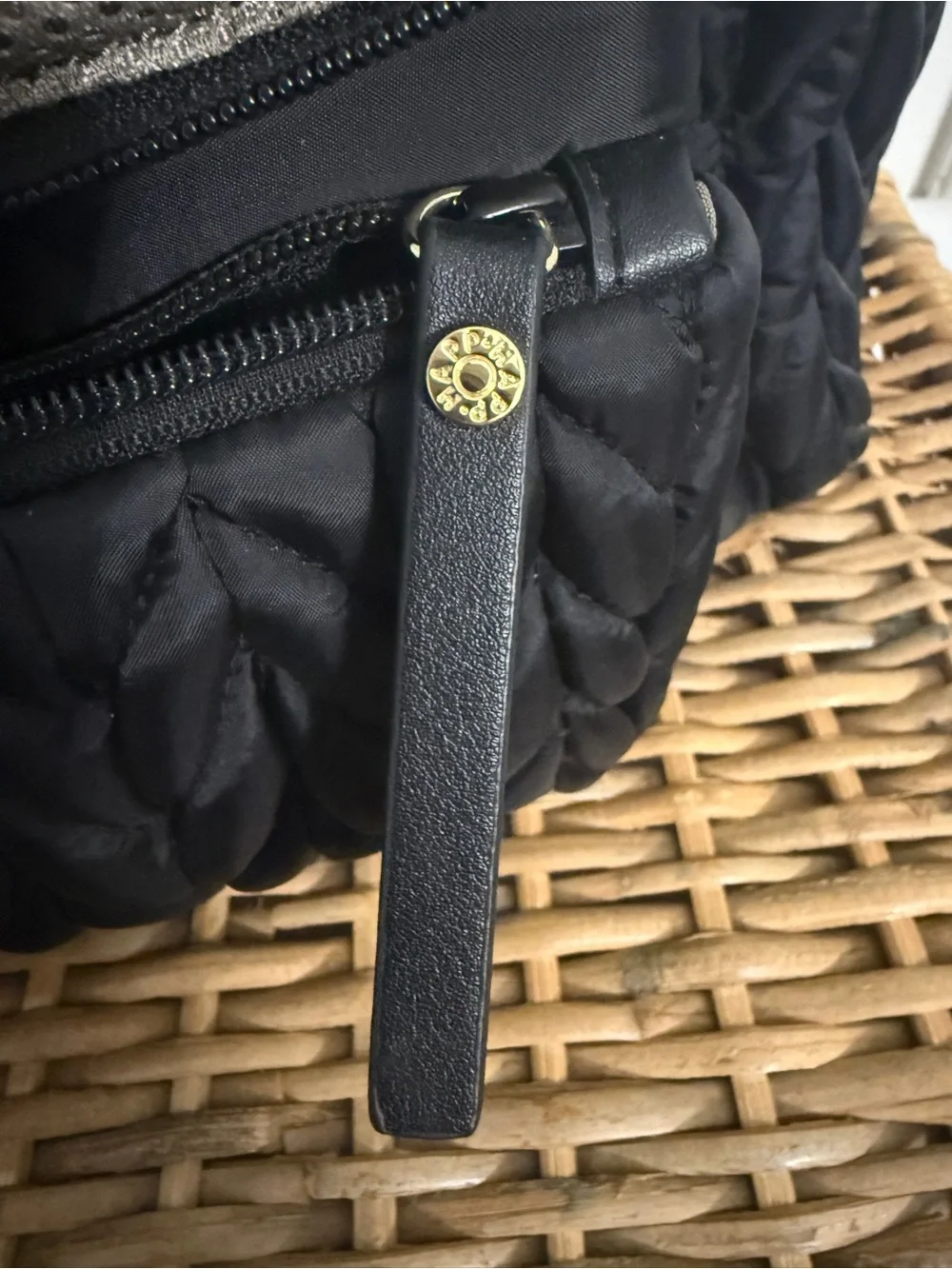 Happ Levy Baby Bag Backpack – Black with Gold-Tone Hardware